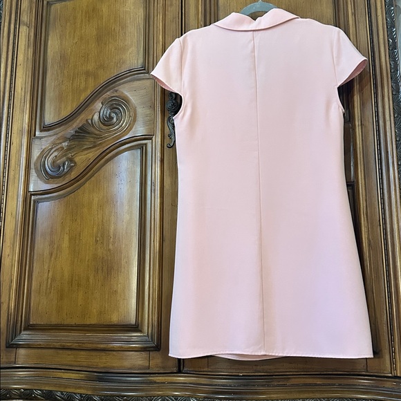 Amanda Uprichard NEW Walker Dress in Dusty Rose Light Pink Preppy Mini Dress - Picture 12 of 13